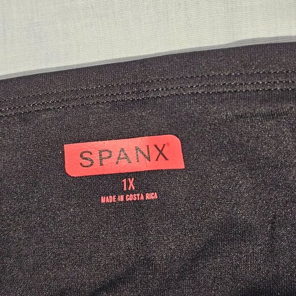 Spanx Double Waistband Mid Belly Maternity Flare Women Pants Size 1X Black - Picture 5 of 13